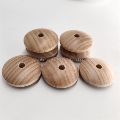 China 30x10mm Wooden Beech Wood Flat Beads Flat Abacus Wooden Beads Round Wooden Beads for sale