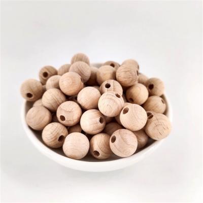 China Natural Wooden Beech Wooden Loose Beads 12mm Natural Round Wooden Beads, Wooden Pacifier Beads for sale