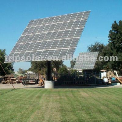 China Aluminum & SUS304 Steel Solar PV Ground Single Pole Mounting Structure for sale