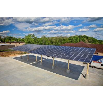 China AL6005-T5; SUS 304 Solar Parking Lot Systems Waterproof Aluminum Solar Parking Lot Structures Reasonable Prices 10KW Solar for sale