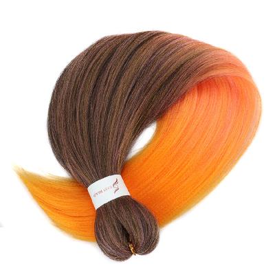 China 26 Inch High Quality Synthetic Braiding Hair Elephant Low Temperature Fiber Prestretched Hair Bulk Braiding Hair for sale