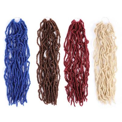 China Nulocs Wholesale 18inch Cheap Crochet Hair Extension Fake Synthetic Nulocs for sale