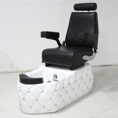 China European High End Electric Massage Chair Foot Tilt Adjustment Backrest Ceramic Foot Bowl Suitable For Pedicure Manicure for sale