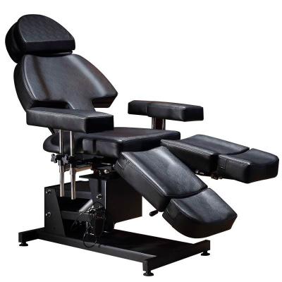 China Modern Hot Selling Multifunctional Electric Split Legs Full Beauty Bed Lifting Back Chair for Beauty Salon and Tattoo Shop for sale