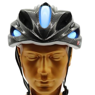 China Sports Helmet Bicycle Cycling Helmets With Safety Warning Flash Led Bike Helmet Lightweight Cycling for sale