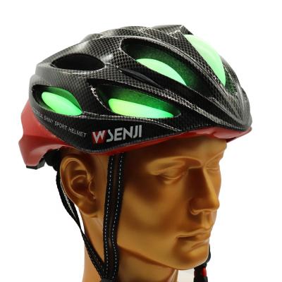 China Wholesale Sports Helmet Mountain Bike Cycling Helmet With LED Light Bicycle Sports Riding Helmet for sale