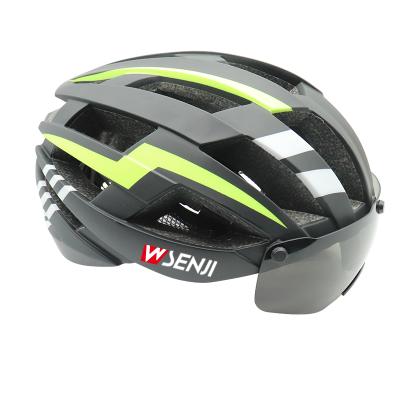 China Sun Visor Galss Bike Wholesale Bicycle Sports Cycling Overhead Helmet With Sun Visor Ventilation Safety Helmet For Adult for sale