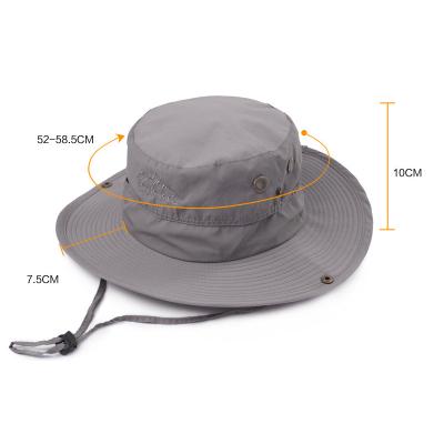 China Summer Autumn Sunscreen Outings Sun Protection Fishing Mountaineering Folding Big Eaves Fisherman Hat for sale