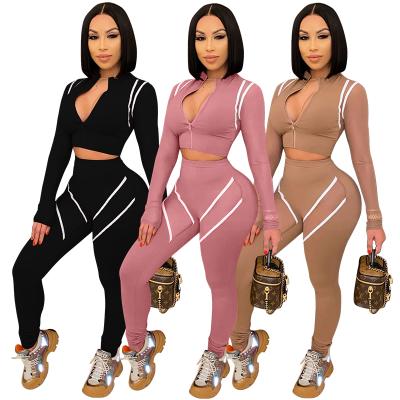 China Anti-Static Two Piece Pants Jogger Set Sweat Suits Women For Wholesales for sale