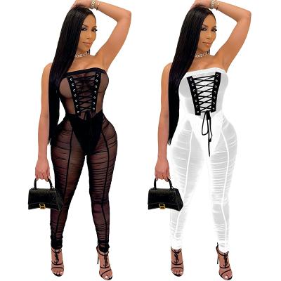 China 2021 Breathable Hot Selling One Piece Women Casual Bodycon Overalls Overalls Women for sale