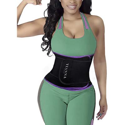 China Adjustable Adjustable Neoprene Sport Sweat Slimming Belt Waist Trainer Trimmer For Sweats And Weight Loss for sale