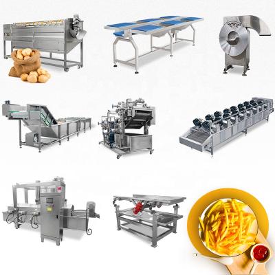 Cina Vegetable Processing Plant Automatic Frozen French Fries Production Line Factory Price in vendita