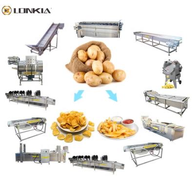 Китай LONKIA Vegetable Processing Plant Small Scale French Fries Production Line Frozen French Fries Processing Plant продается