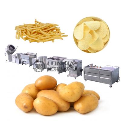 Cina Vegetable Processing Plant Small Scale Potato Chips Production Line Potato Chips Machine For Sale in vendita