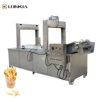 China Fast Temperature Belt Rising Continuous Fryer | Continuous Conveyor Deep Fryer | fry machine à venda