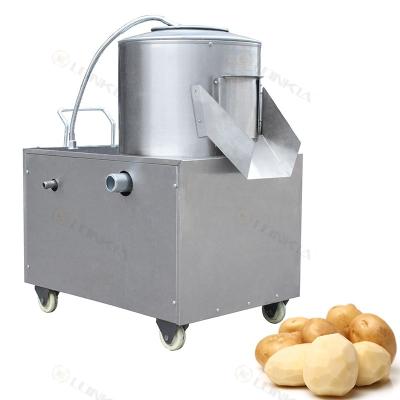 China Automatic Labor Saving Onion Carrot Potato Ginger Washing And Peeling Machine/cleaning and peeling machine for sale