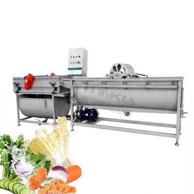 China Snack Plant Vegetable Washing Machine Electric Vortex Type Vegetable Washing Machine for sale