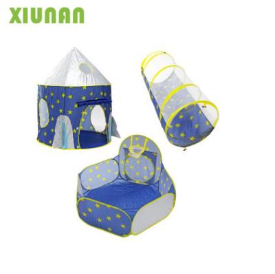 China Extended Type New Arrival 3pc Space Capsule Kids Playhouse Tent Kids Play Tent Pop Up Toys Castle Tent for sale