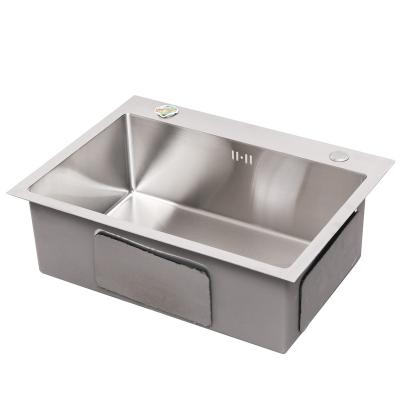 China Without Stainless Steel Handmade Sink Faucet Single Bowl Rectangle Kitchen Sink for sale