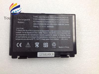 China 11.1V ASUS Long Life Laptop Battery A32-F82 A32-F52 4400mAh K40IJ for sale