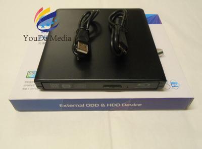 China Black blu ray read write external drive / BD - Video external optical drive for PC for sale