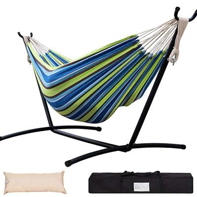 China Modern Hammock with Space Saving Steel Stand, Tropical (450 Pound Capacity - Premium Carry Bag Included) for sale