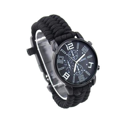 China Multifunctional Survival Paracord Bracelet Compass Watch with Rise for Outdoor Rise for sale