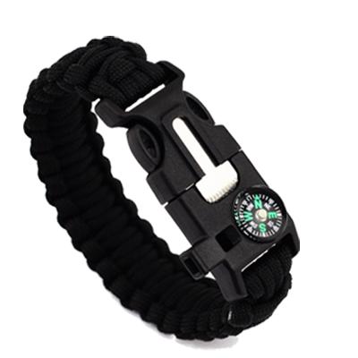 China Wholesale popular outdoor military gear custom logo tactical paracord bracelet, 550 emergency accessories survival braclet for sale