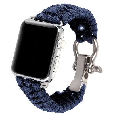 China Gems & Stones Nylon Watch Band For Apple Watch Band Series 5 4 3 2 1 Sport Strap 42mm 44mm 38mm 40mm Strap For Watch Band for sale