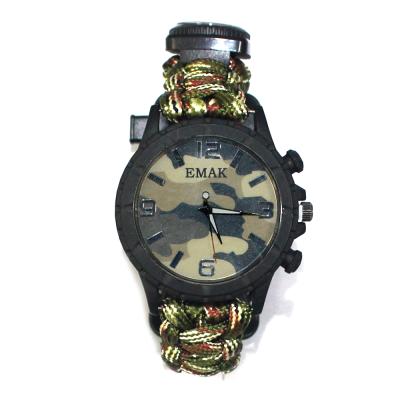 China 2020 Watch, Custom Logo Mens Camping Gift Paracord DIVER Watches Camping Gear Watch for sale