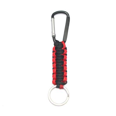 China Useful Survival Portachiavi Paraco, Carabiner Portachiavi Paracord Equipos Factory Sale Wholesale Mountaineering Survival Useful Amount Cheap Portachiavi High Strength Parac for sale