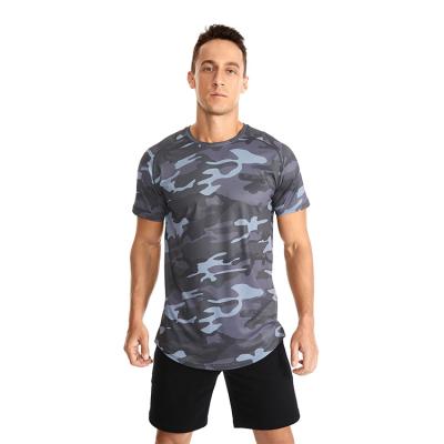 China Custom Hot Sale 170gsm Anti-Wrinkle New Arrival Camouflage Shorts Sleeve Camouflage Quick Dry Anti-Shrink T-Shirt For Men for sale