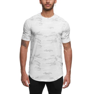 China no Logo Manufactory Hip Hop Style Anti-Wrinkle 170GSM Anti-Wrinkle Camouflage Quick Dry Men's Blank T-shirts Bulk for sale