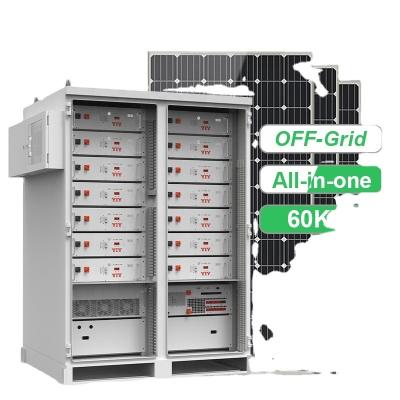 China All-in-One Type Energy Storage System 150KWH 50kw PCS Battery With Solar PV Power 60KW for sale