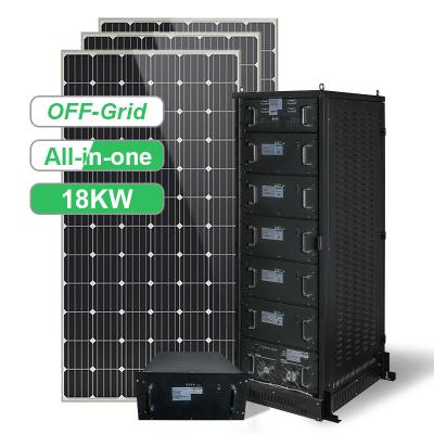 China 18kw Solar System Home Price Off Grid Power System Solar Panel 5kw 6kw 8kw 12kw 15kw 45kw Green Solar Hybrid Energy System for sale