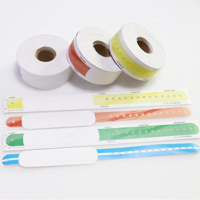 China Europe Hospital ID Wristbands/Custom Vinyl Logo Europe Promotion Folk Art Customized Disposable Wristband Medical Plastic Printed YOYA for sale