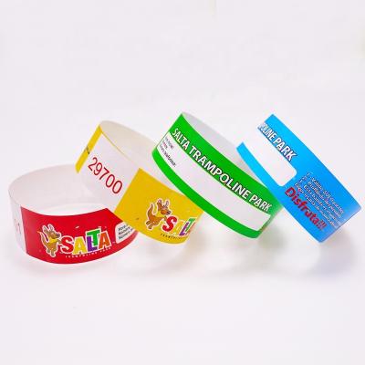 China China Factory Time Use Wholesale OEM Tyvek Wristbands Direct Promotion Folk Art Printed Yoya CMYK one printing 1000pcs per design for sale