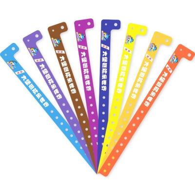 China Custom Multiple Colors PVC Disposable Wristband From Professional Ticket Maker for sale