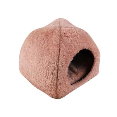 China Cute Viable Half Cave Cozy Cat Tent Litter Pet Bed Indoor Winter Mattress Open Small Cozy Basket for sale