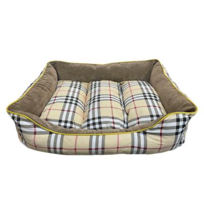 China Professional Wholesale Linen Removable Material Material Sustainable And Washable Pet Bed for sale