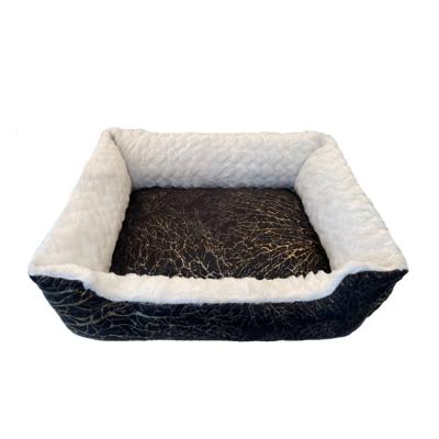 China Breathable Factory Newly Designed Indoor Luxury Dog Beds Leather Pet Bed for sale