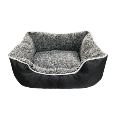 China Waterproof Washable Warm Shu Sale Cotton Velvet Large Dog Beds Outdoor Pet Bed for sale