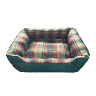 China Breathable Luxury Custom Washable Comfortable Velvet Warm Pet Bed for sale