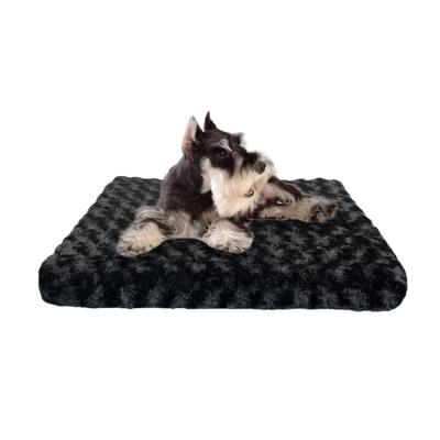 China Durable Washable Warm Dog Cage Mattress Loop Fleece Pet Mattress For Dogs And Cats for sale