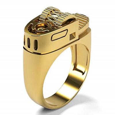 China A Ring 2022 lighter chic Korean cigarette style Ring Temperament Creative Punk Fashion newcomer hip-hop style for sale