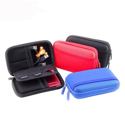 China USB Cable Double Layer Travel Instrument Cable Organizer Digital Storage Bag HDD Powerbank Case Portable Electronic Organizer Custom Logo for sale