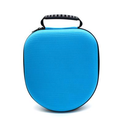 China Custom PU EVA Headphone Carrying Case Ravel Shockproof Hard Leather Carrying Case Shell Tote Travel Carrying USB Cable For Earphone for sale