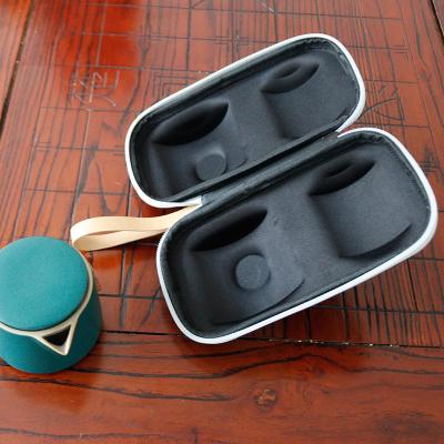 China Waterproof Shockproof Dustproof Eva Case For Tea Cups Eva Teapot Case Bag Portable Two Portaber Teapot Travel Bag for sale