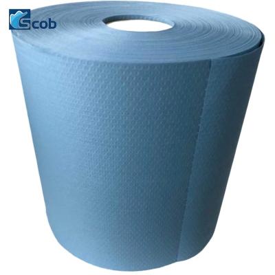 China Sustainable Disposable Heavy Duty Wood Pulp Wipes Cleaning Cellulose Nonwoven Roll for sale