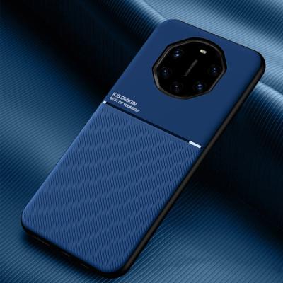 China PC+TPU Protect Case For Huawei Mate 40 RS Classic Band Grain Magnetic Tilt Design PC TPU Shockproof Case for sale